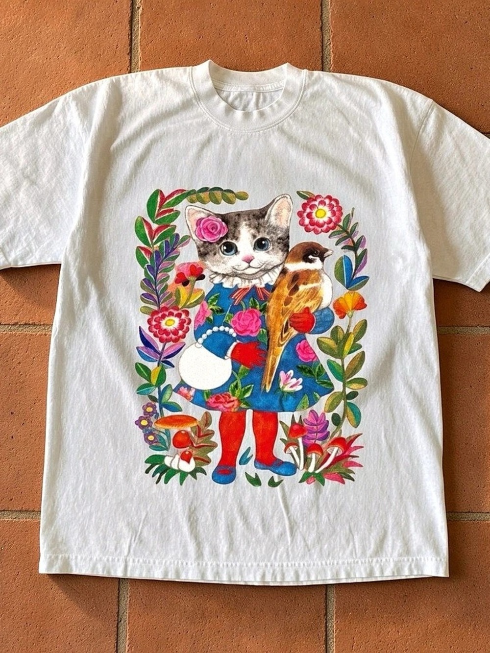 Gildan 5000 White Cotton Graphic Tee